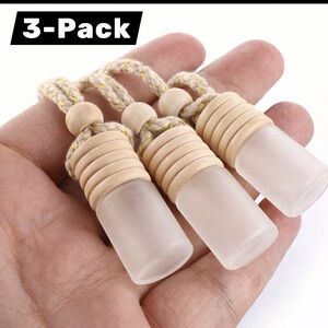 3 Pack - Hanging Car & Home Air Freshener - Refillable Essential Oil Diffuser